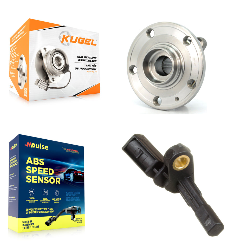 Rear Wheel Hub Bearing Sensor Kit For Volkswagen Passat CC Audi A3 Quattro R32 TTS Tiguan K7S-100808