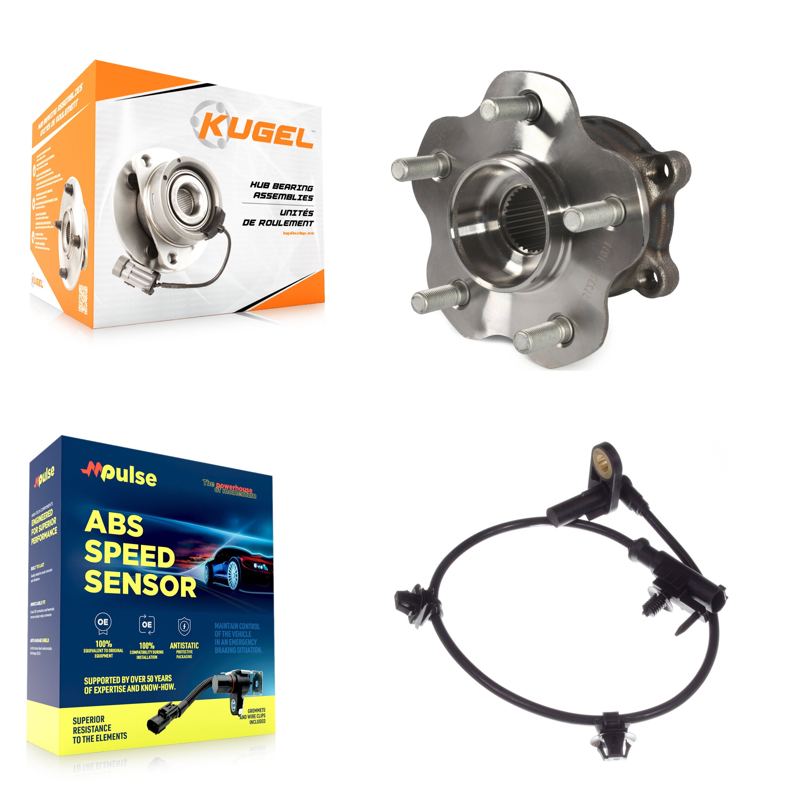 Rear Wheel Hub Bearing And ABS Sensor Kit For INFINITI FX35 QX70 FX50 FX37 K7S-100831