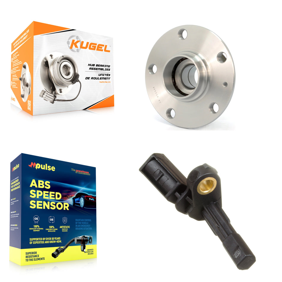 Rear Wheel Hub Bearing And ABS Sensor Kit For Volkswagen Rabbit Beetle Audi A3 GTI K7S-100858