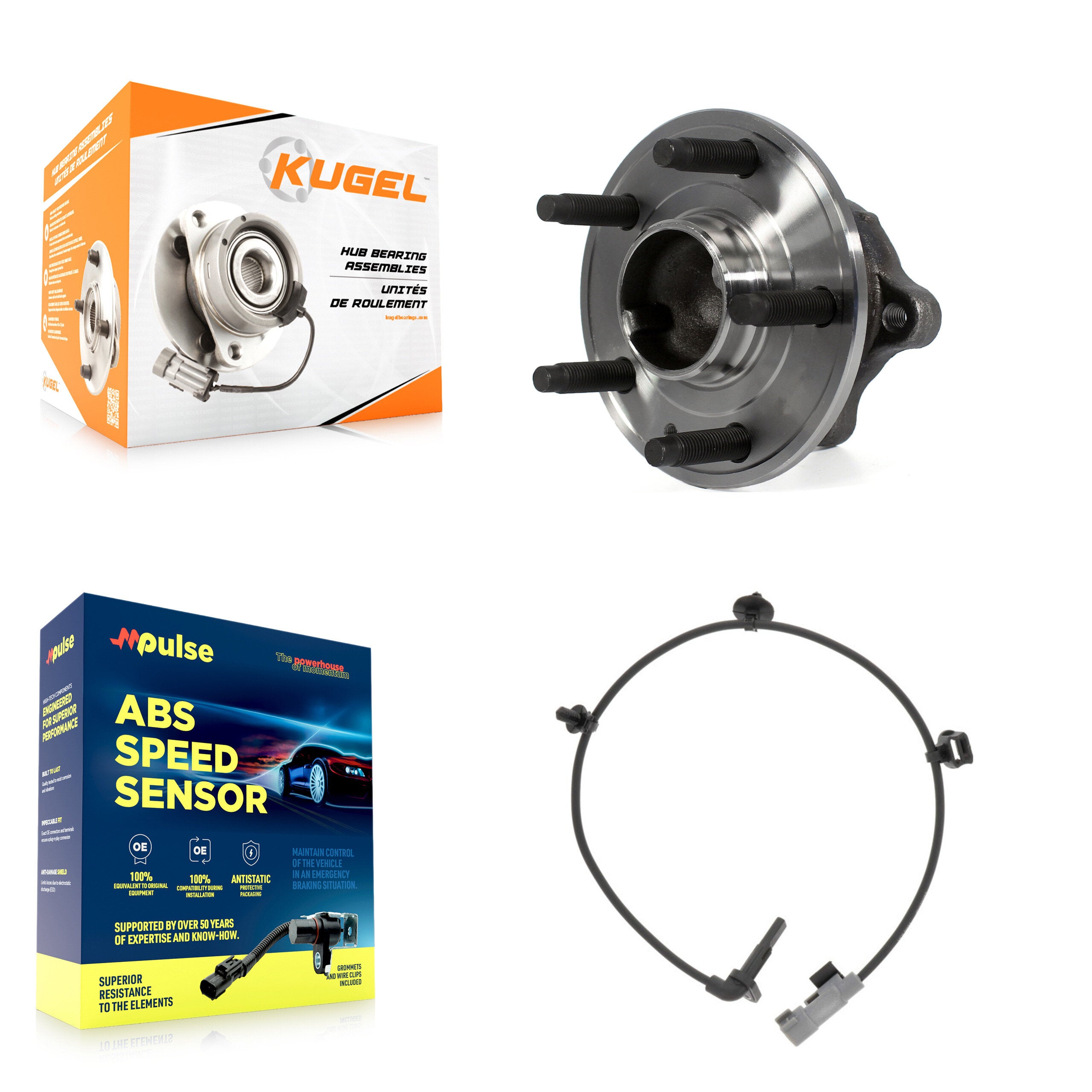 Rear Wheel Hub Bearing Sensor Kit For 2013-2015 Chevrolet Trax Buick Encore with Harness K7S-100860