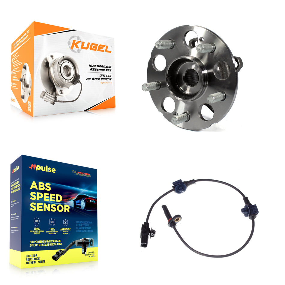 Rear Wheel Hub Bearing And ABS Sensor Kit For Honda CR-V AWD with 2.4L 4-Wheel K7S-100866