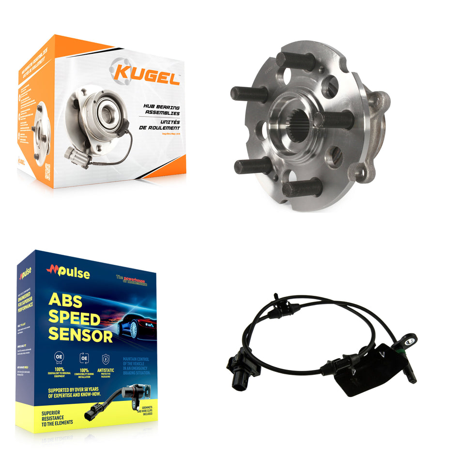 Rear Wheel Hub Bearing Sensor Kit For Honda Pilot AWD with 3.5L 4-Wheel ABS Harness K7S-100888