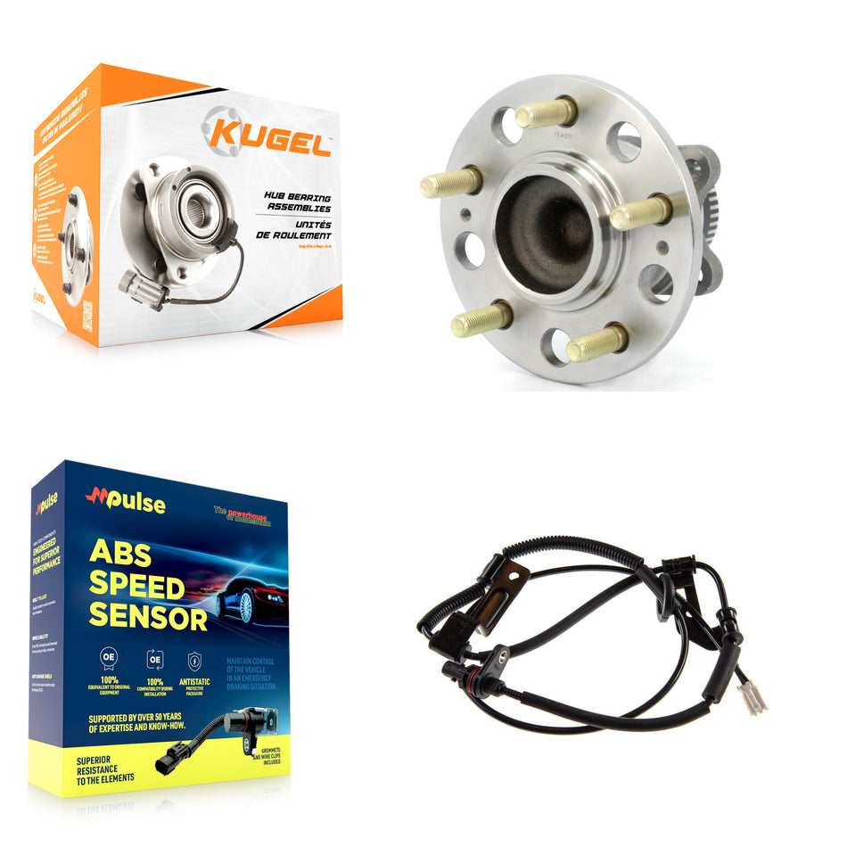 Rear Wheel Hub Bearing & Sensor Kit For Kia Rondo 2.4L 2.7L with 4-Wheel ABS Harness K7S-100898