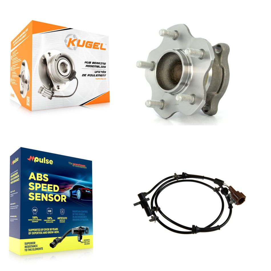 Rear Wheel Hub Bearing And ABS Sensor Kit For 2002-2004 Nissan Altima with Harness K7S-100909