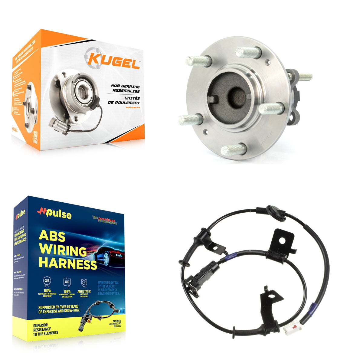 Rear Wheel Hub Bearing Extra ABS Sensor Kit For Kia Forte Koup 2.4L/2.0L with 4-Wheel K7S-100941
