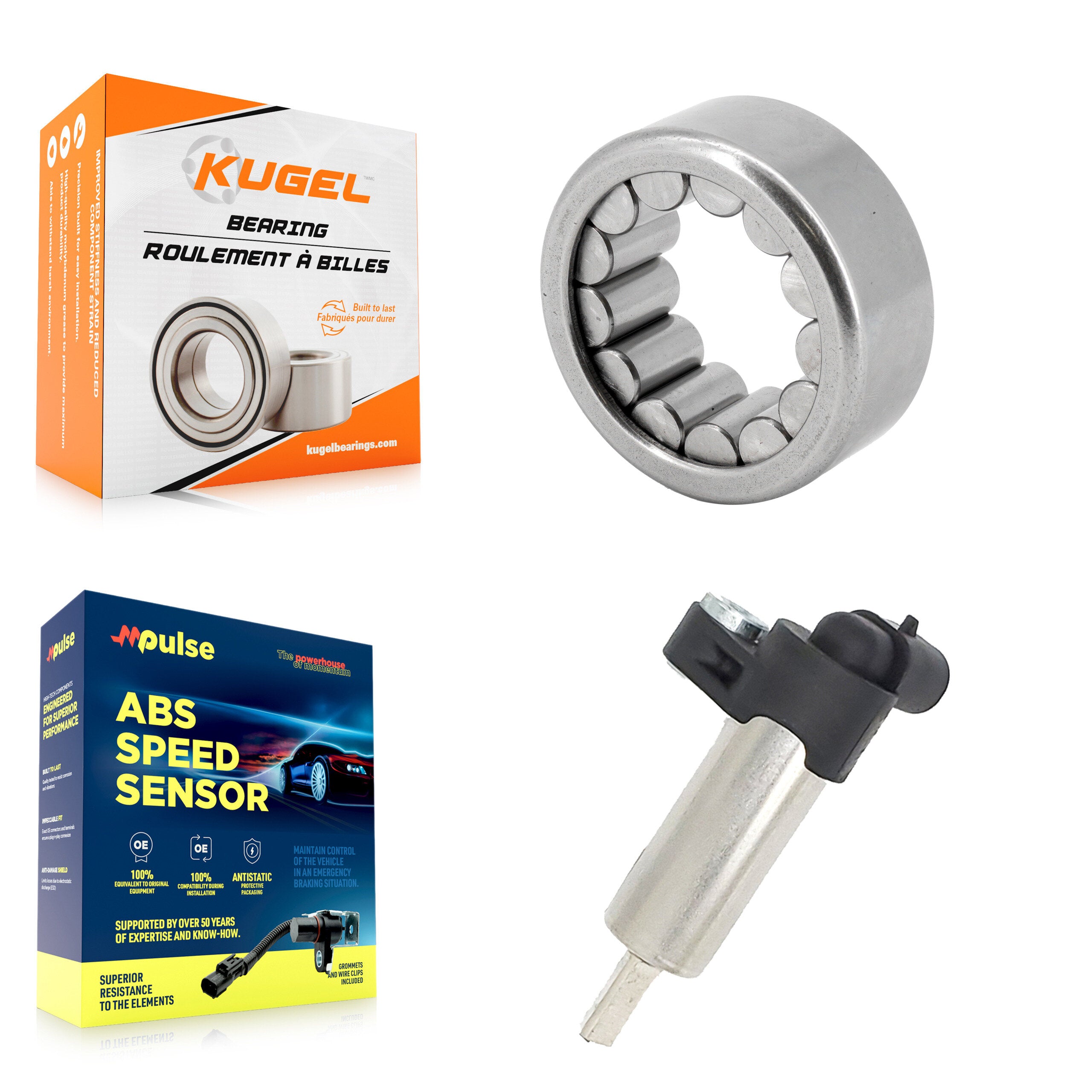 Rear Wheel Bearing Sensor Kit For Chevrolet Express 2500 6.6L/6.0L/4.8L with 4-Wheel ABS K7S-101480
