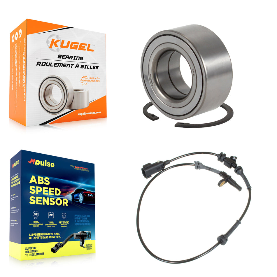 Rear Wheel Bearing Sensor Kit For 08-12 Land Rover LR2 3.2L with 4-Wheel ABS Harness K7S-101502