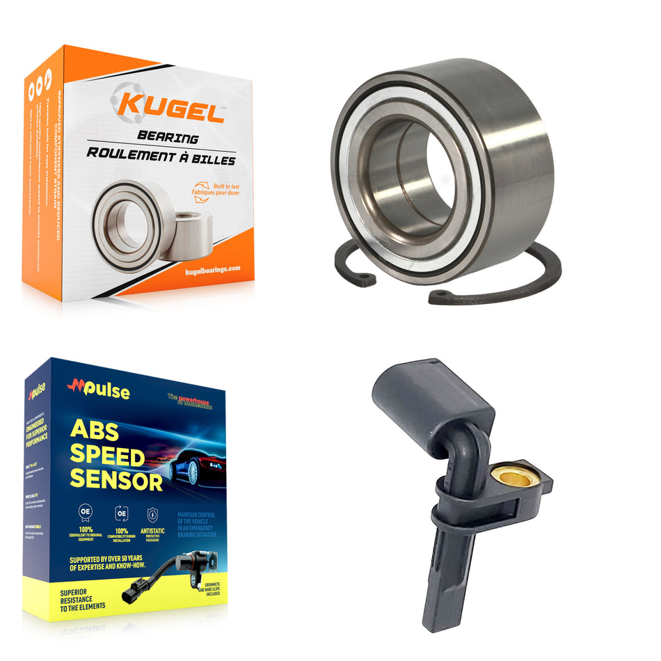 Rear Wheel Bearing & Sensor Kit For 11-12 Porsche Cayenne 3.6L/4.8L/3.0L with 4-Wheel ABS K7S-101519
