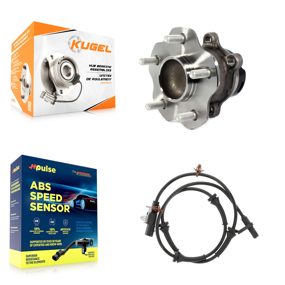 Rear Wheel Hub Bearing And ABS Sensor Kit For Nissan Rogue FWD with 2.5L 4-Wheel K7S-101525