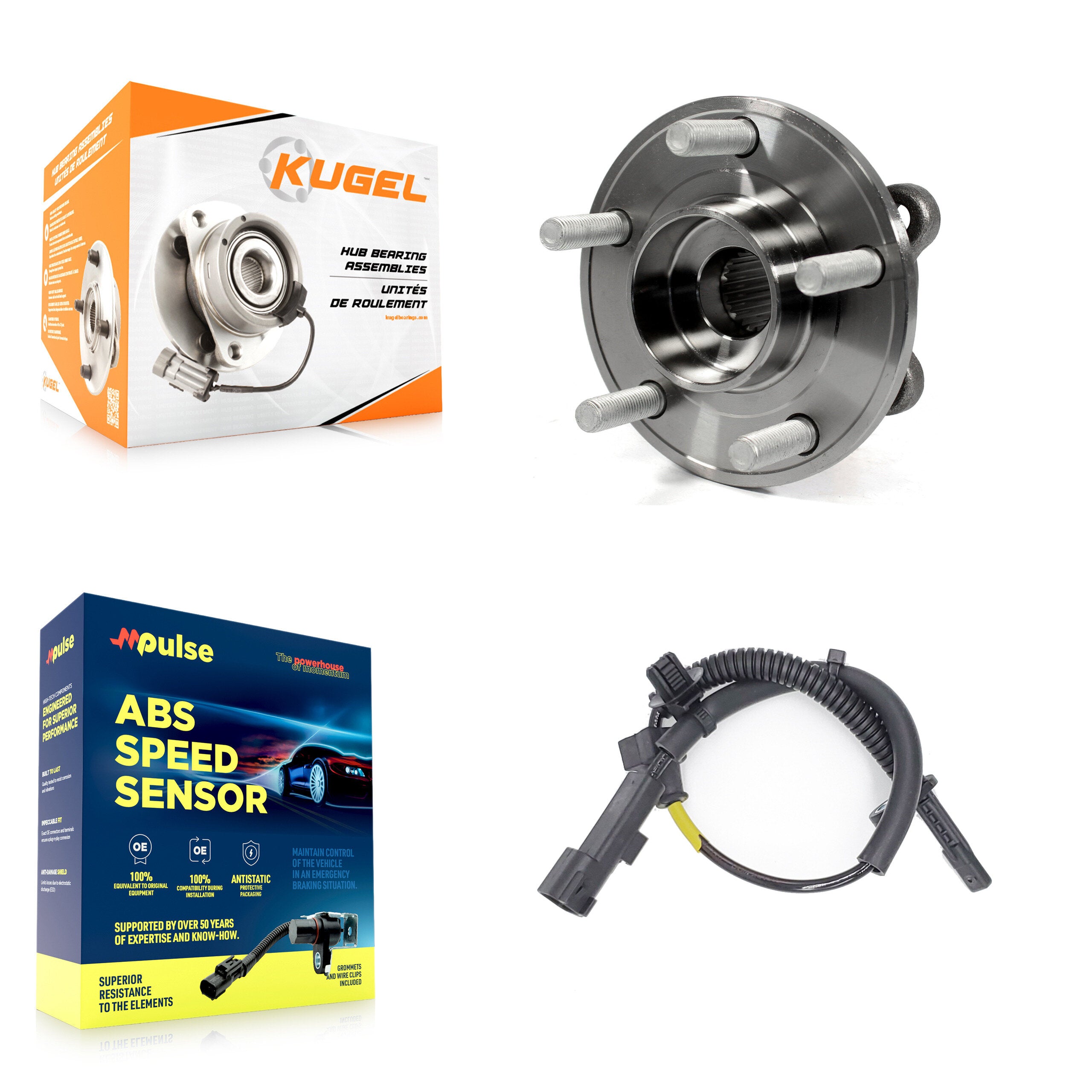Rear Wheel Hub Bearing And ABS Sensor Kit For Ford Fusion Lincoln MKZ K7S-101551