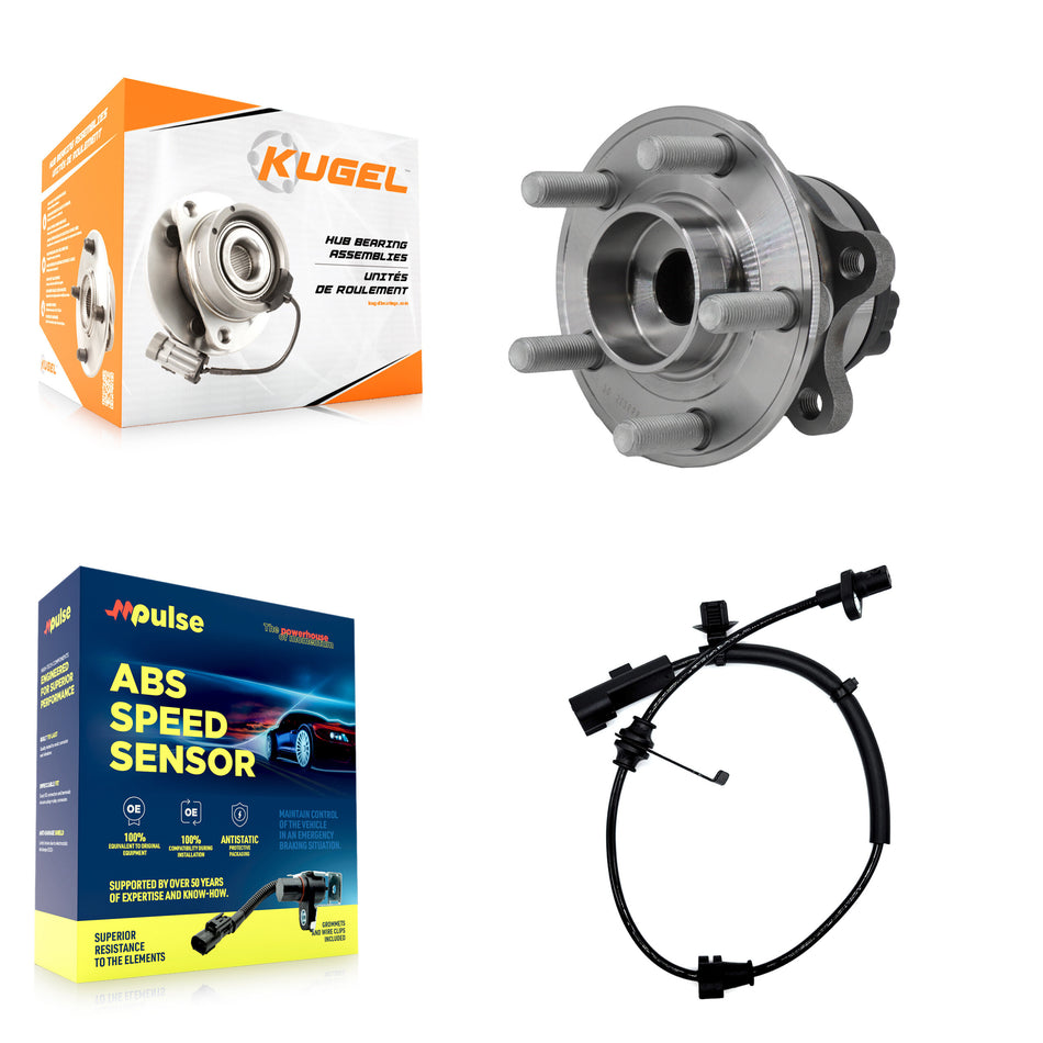Rear Wheel Hub Bearing And ABS Sensor Kit For Ford Edge Lincoln MKX Continental K7S-101558