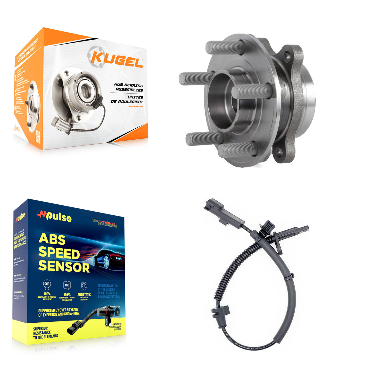 Rear Wheel Hub Bearing And ABS Sensor Kit For Ford Edge Lincoln MKX Continental K7S-101559