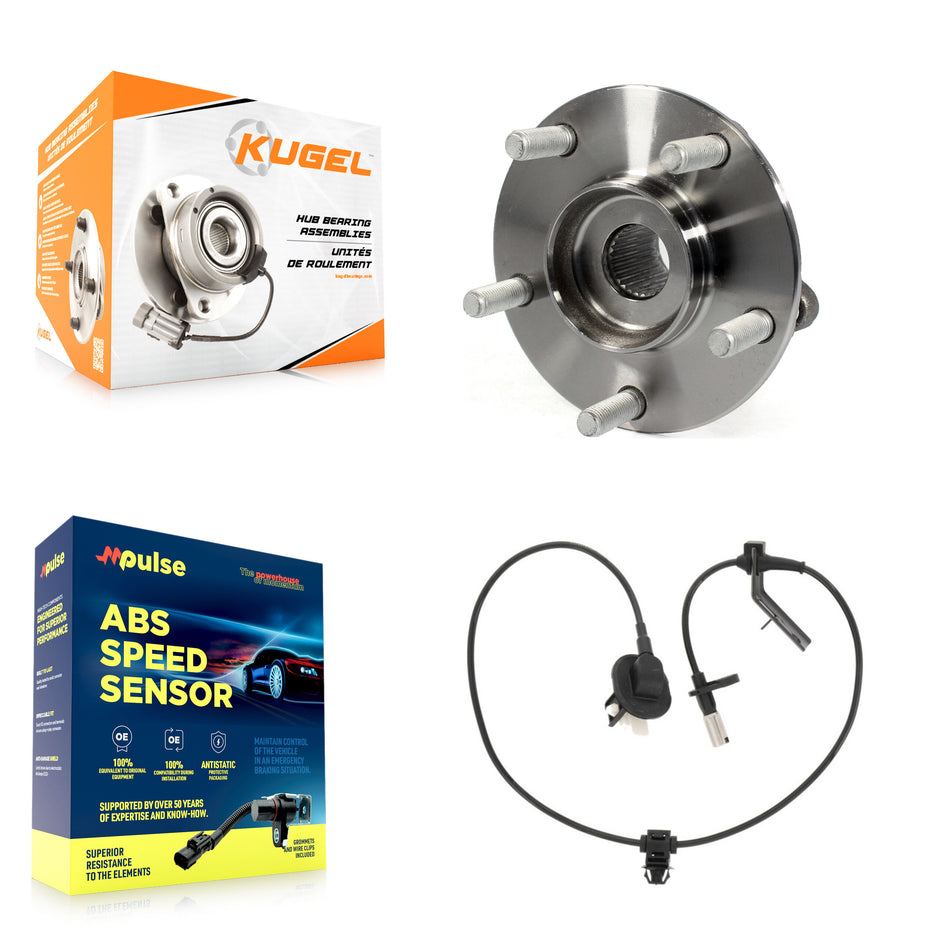 Rear Wheel Hub Bearing Sensor Kit For 2014-2015 Mazda CX-5 AWD with 2.5L/2.0L 4-Wheel ABS K7S-101567