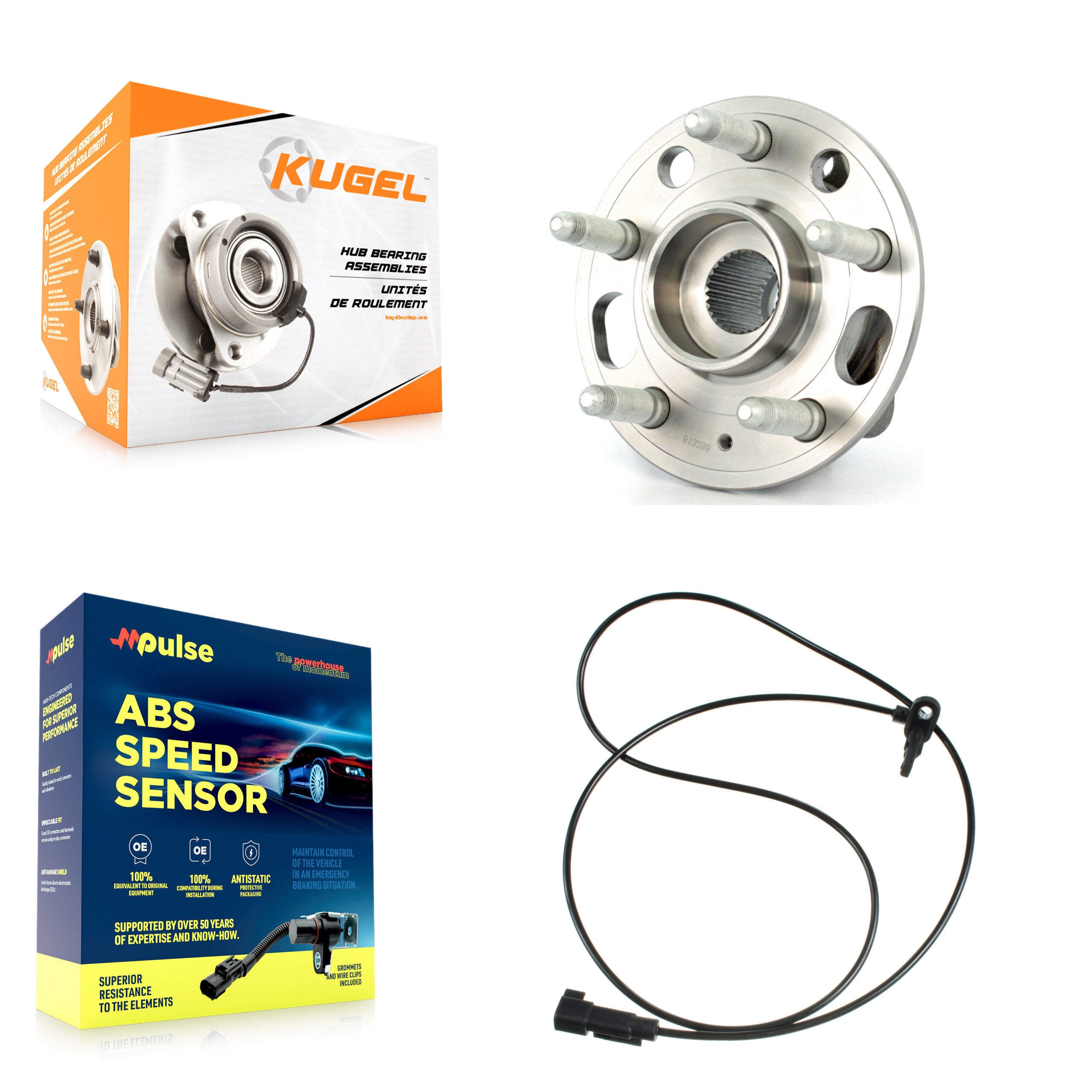 Rear Wheel Hub Bearing And ABS Sensor Kit For Buick LaCrosse Allure K7S-101570