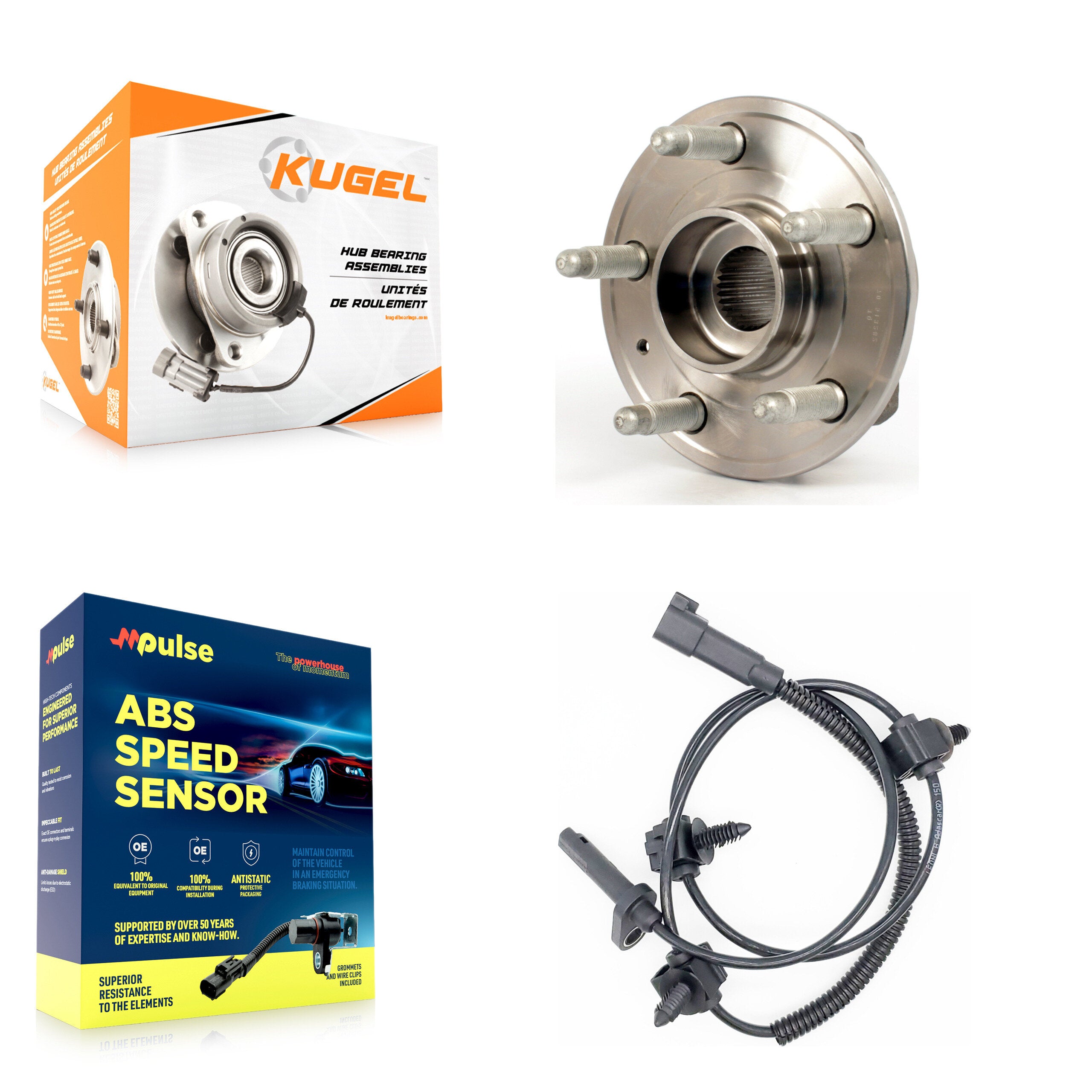 Rear Wheel Hub Bearing And ABS Sensor Kit For Cadillac CTS with Harness K7S-101603