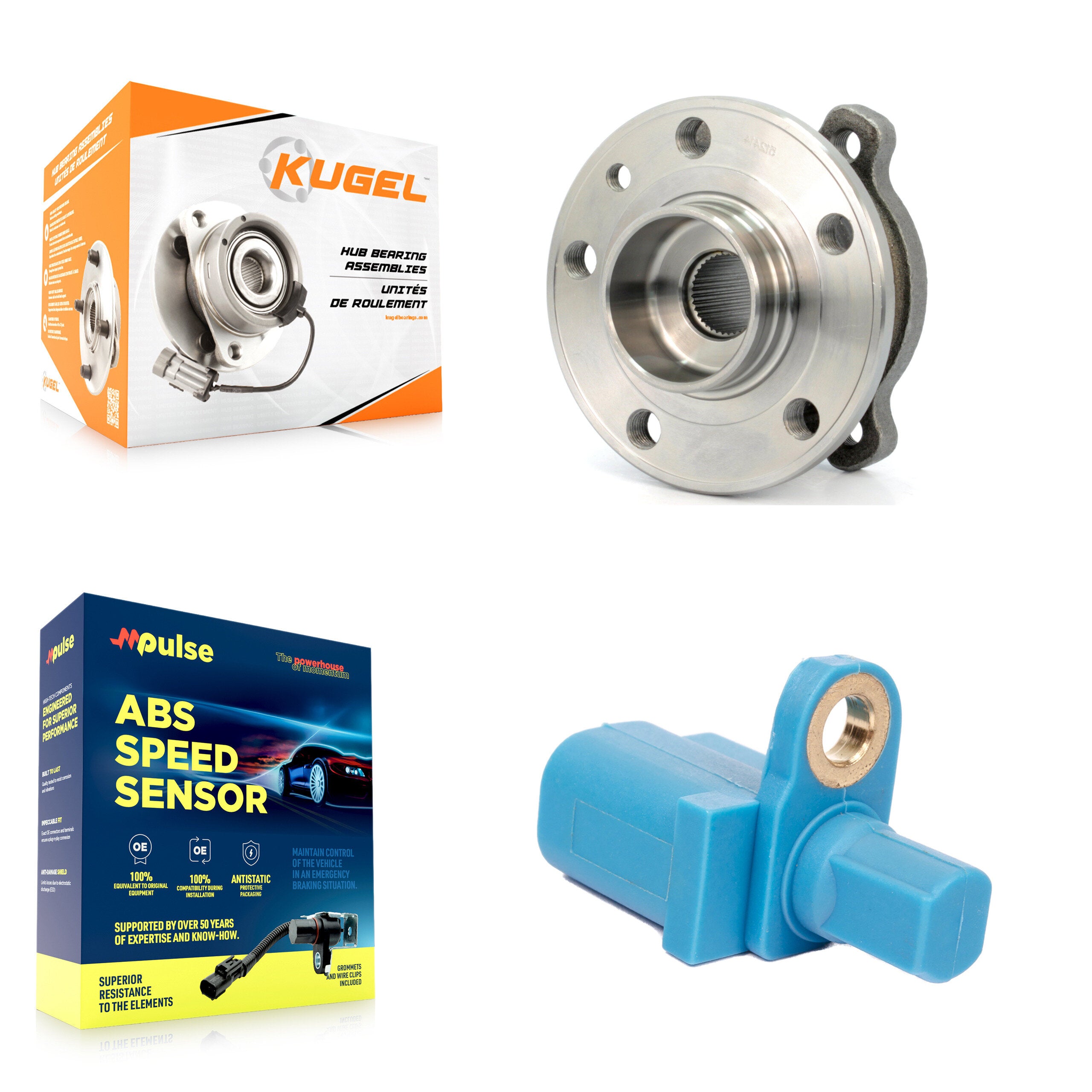 Rear Wheel Hub Bearing And ABS Sensor Kit For Volvo XC70 S60 V60 S80 Cross Country K7S-101612
