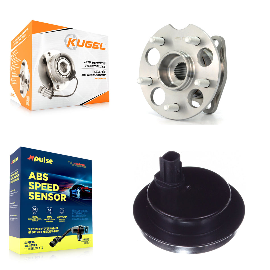 Rear Wheel Hub Bearing & Sensor Kit For 09-10 Toyota Highlander AWD with 2.7L 4-Wheel ABS K7S-101634