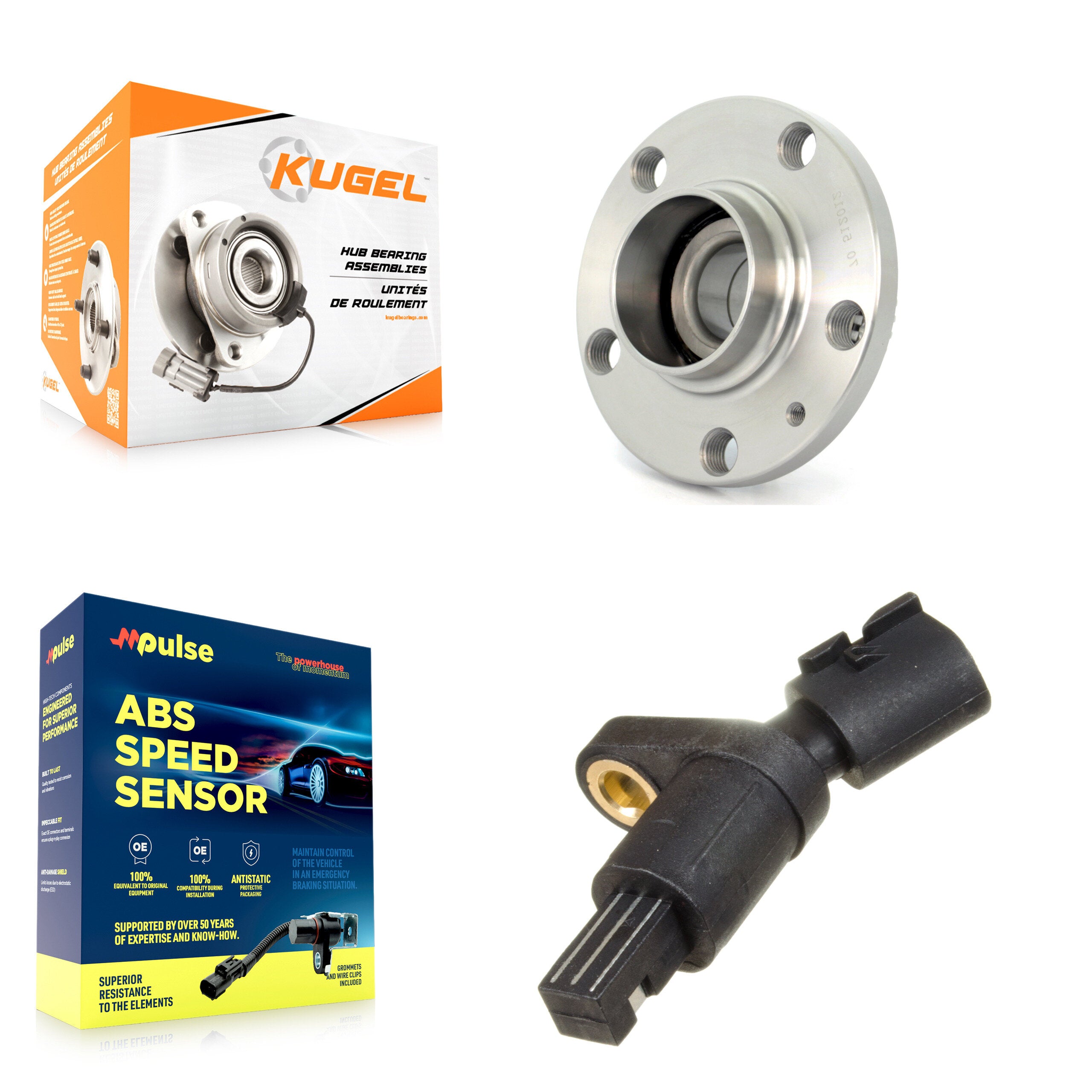Rear Wheel Hub Bearing And ABS Sensor Kit For Volkswagen Jetta Golf Beetle City Audi TT K7S-101643