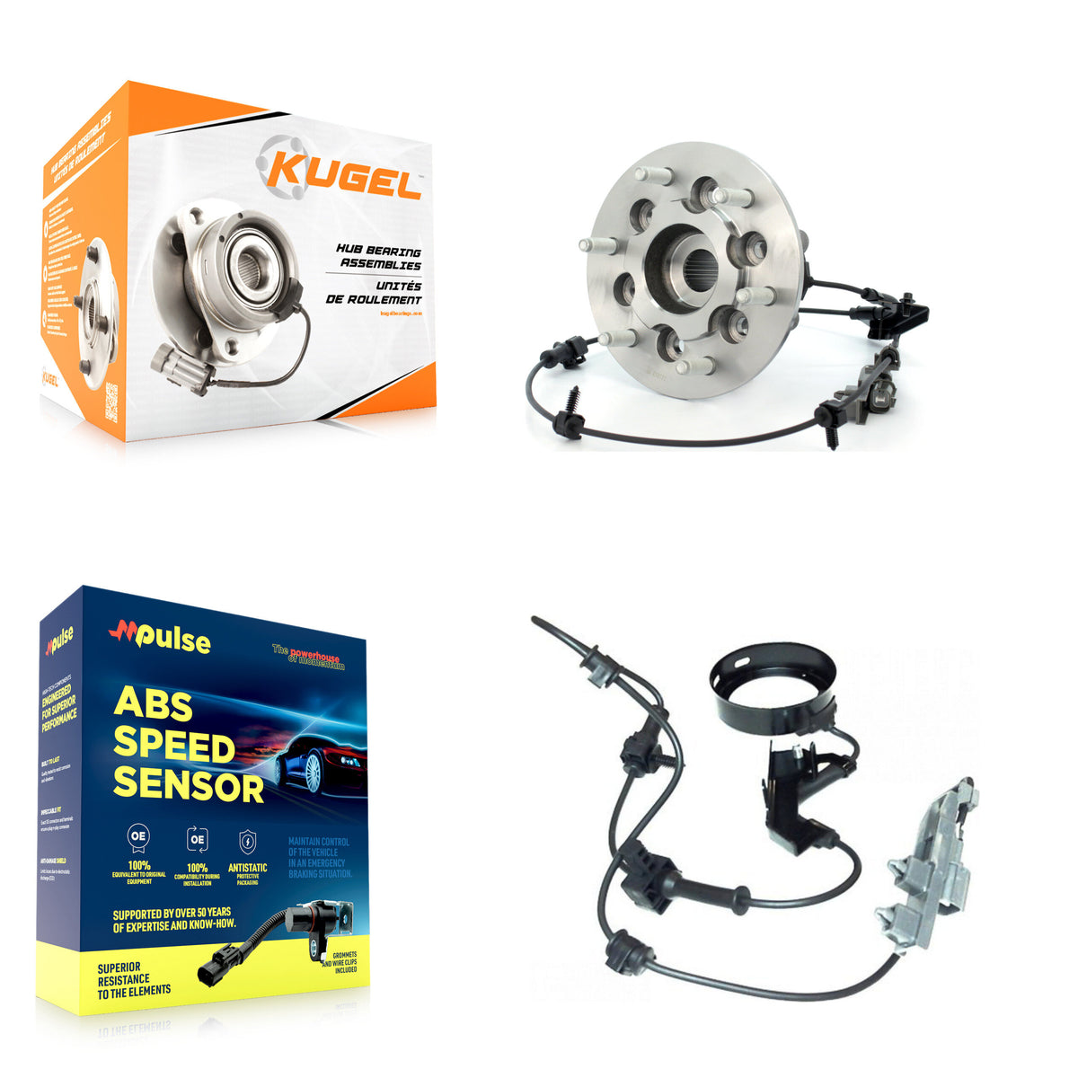 Front Right Wheel Hub Bearing & Extra Sensor Kit For Chevrolet Colorado GMC Canyon Isuzu K7S-101713