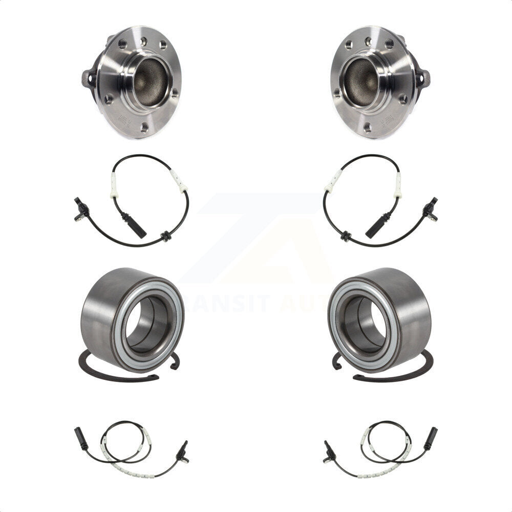 Front Rear Wheel Bearing And ABS Sensor Kit For BMW 328i 320i M240i 230i 328d K7S-101724