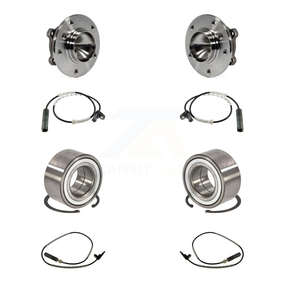 Front Rear Wheel Bearing And ABS Sensor Kit For BMW 328i 335i 135i 330i 335is 335d 135is K7S-101728