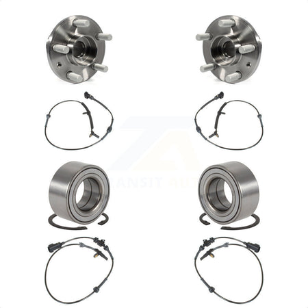 Front Rear Wheel Bearing Sensor Kit For Land Rover LR2 3.2L with 4-Wheel ABS Harness K7S-101736