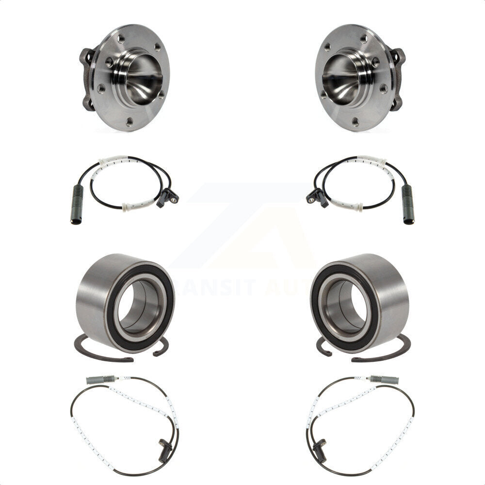 Front Rear Wheel Bearing And ABS Sensor Kit For BMW 323i 328i 128i 325i K7S-101737