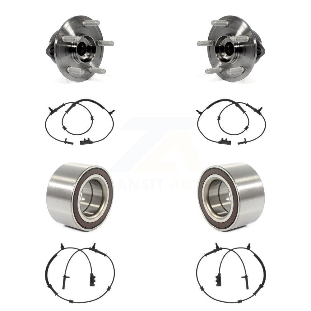 Front Rear Wheel Bearing And ABS Sensor Kit For 2016 Jeep Grand Cherokee with Harness K7S-101748