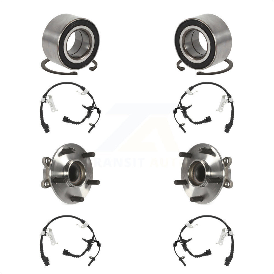 Front Rear Wheel Bearing And ABS Sensor Kit For Honda Civic K7S-101750
