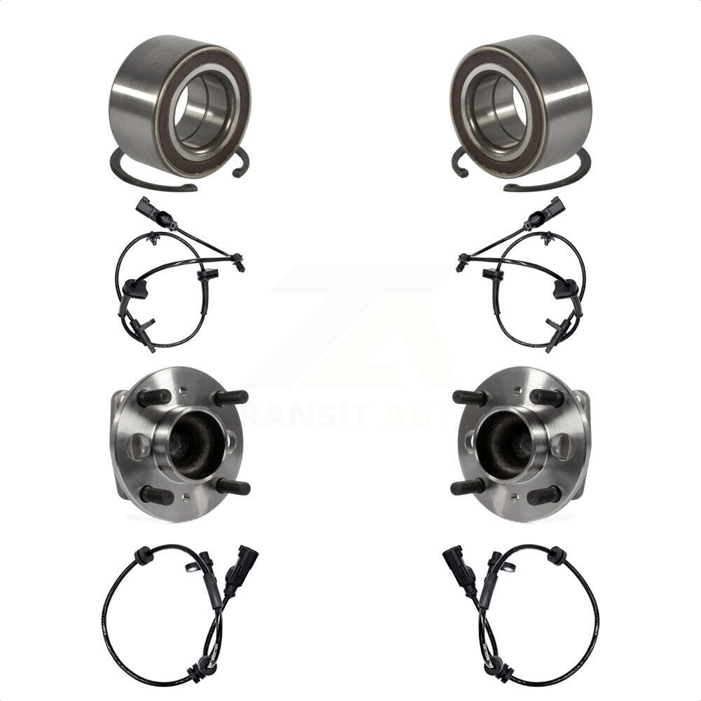 Front Rear Wheel Bearing And ABS Sensor Kit For Ford Fiesta 1.6L with 4-Wheel K7S-101765