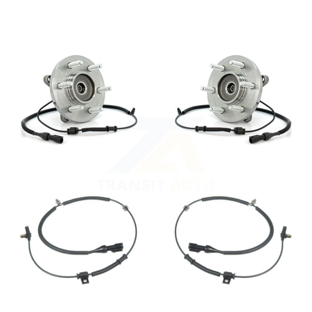 Front Wheel Hub Bearing & Extra ABS Sensor Kit For 2010 Ford Expedition Lincoln Navigator K7S-101798