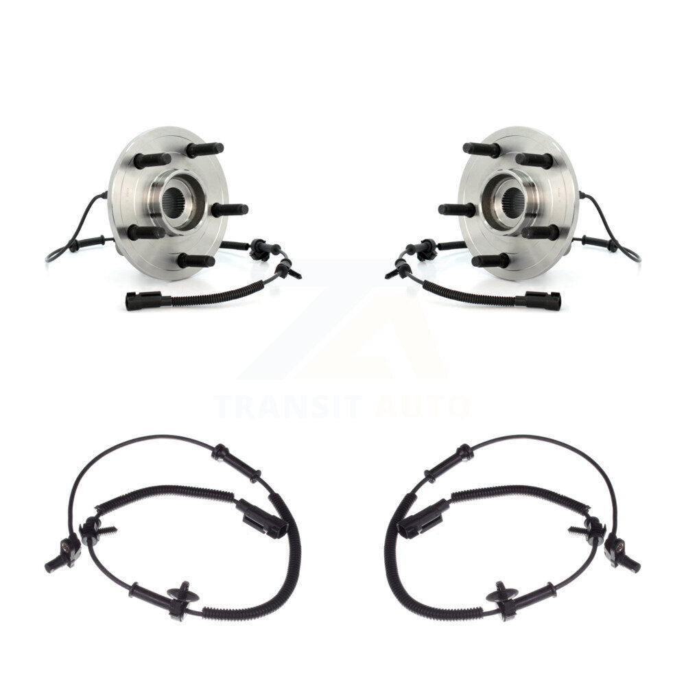 Front Wheel Hub Bearing Extra ABS Sensor Kit For 2007 Dodge Ram 1500 4WD with 4-Wheel K7S-101908