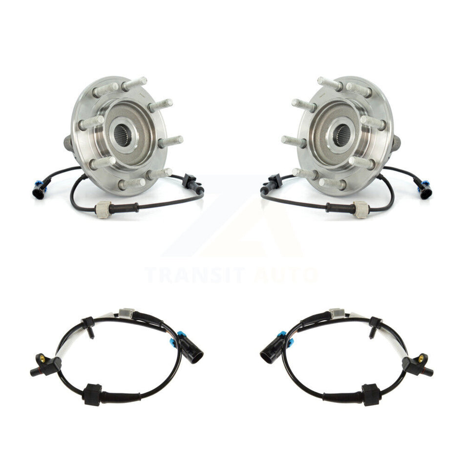 Front Wheel Hub Bearing & Extra ABS Sensor Kit For Chevrolet Silverado 3500 with Harness K7S-101926