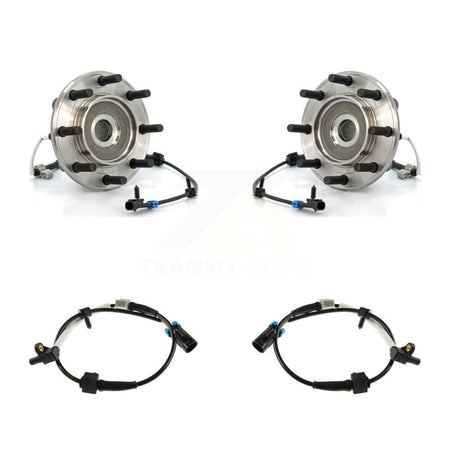 Front Wheel Hub Bearing & Extra ABS Sensor Kit For Chevrolet Silverado 3500 with Harness K7S-101927