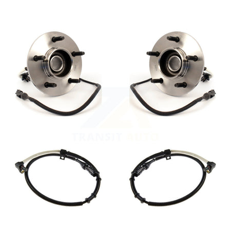 Front Wheel Hub Bearing And Extra ABS Sensor Kit For 1997-1999 Ford F-150 with Harness K7S-101974