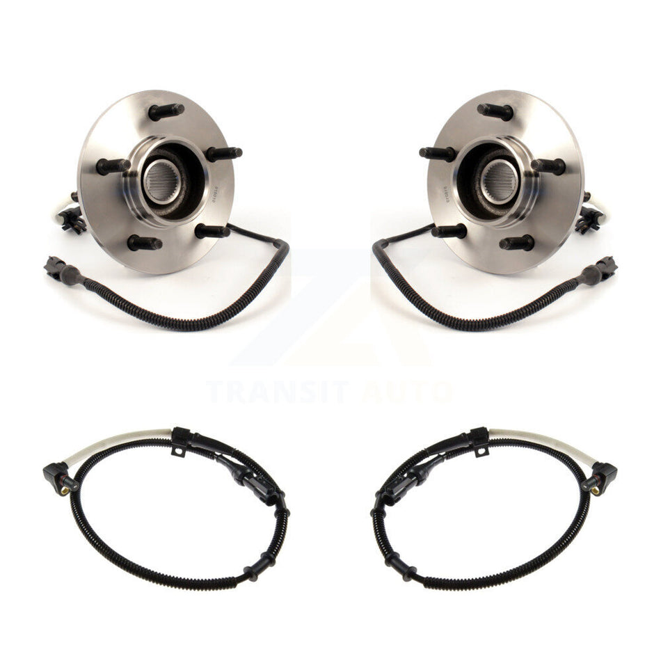 Front Wheel Hub Bearing And Extra ABS Sensor Kit For 1997-1999 Ford F-150 with Harness K7S-101974
