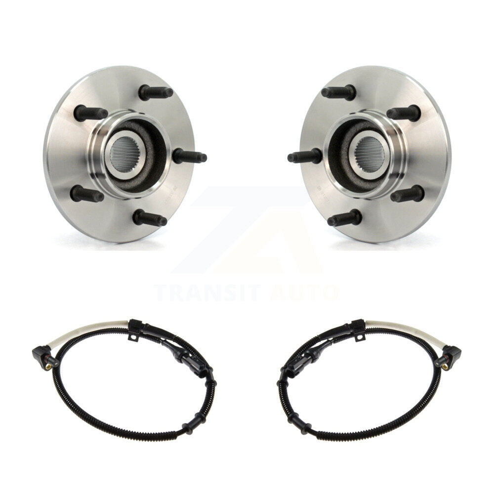 Front Wheel Hub Bearing ABS Sensor Kit For Ford F-150 4WD with 4.2L/4.6L/5.4L 2-Wheel K7S-101975