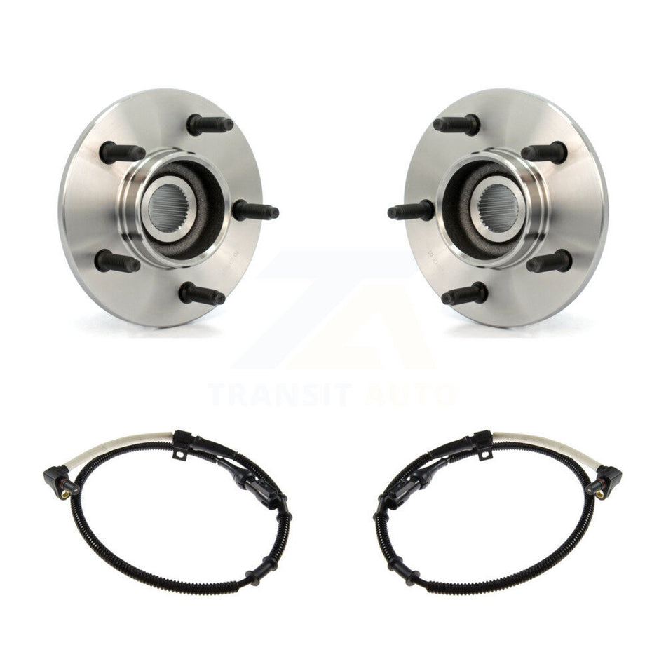 Front Wheel Hub Bearing ABS Sensor Kit For Ford F-150 4WD with 4.2L/4.6L/5.4L 2-Wheel K7S-101975