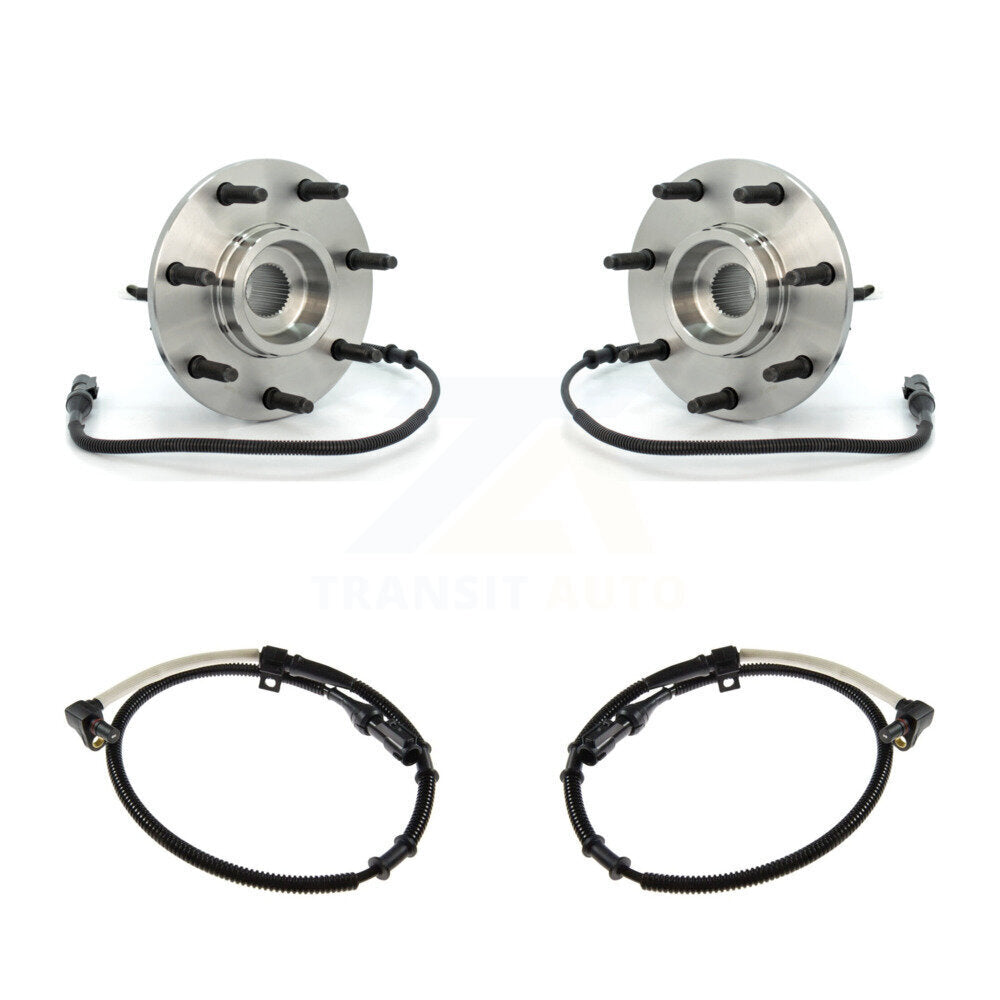 Front Wheel Hub Bearing Extra Sensor Kit For 99 Ford F-250 4WD with 4.6L/5.4L 4-Wheel ABS K7S-101976