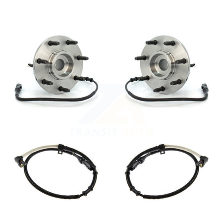 Front Wheel Hub Bearing Extra Sensor Kit For 99 Ford F-250 4WD with 4.6L/5.4L 4-Wheel ABS K7S-101976