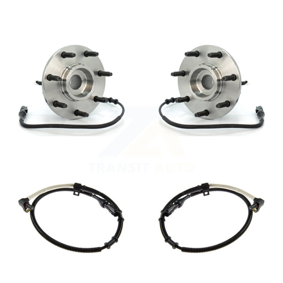 Front Wheel Hub Bearing Extra Sensor Kit For 99 Ford F-250 4WD with 4.6L/5.4L 4-Wheel ABS K7S-101976