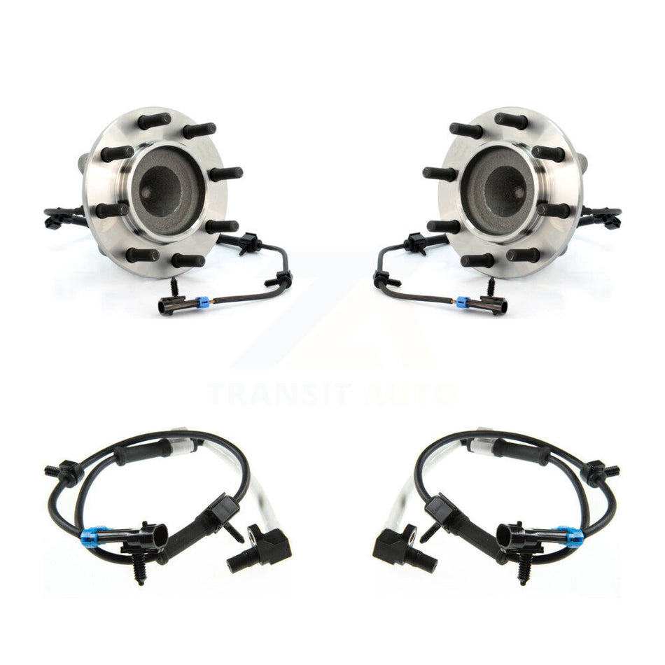 Front Wheel Hub Bearing & Extra ABS Sensor Kit For Chevrolet Express 3500 GMC Savana 4500 K7S-101986