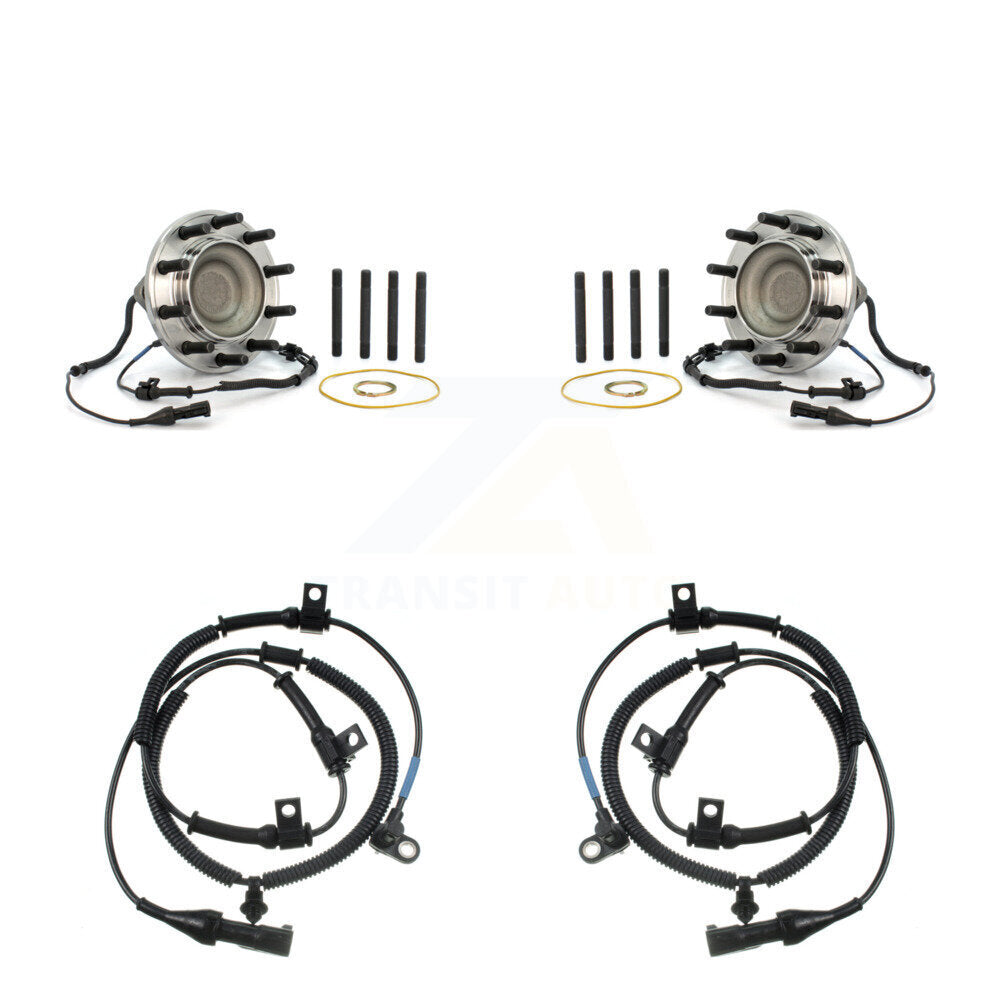 Front Wheel Hub Bearing And Extra ABS Sensor Kit For Ford F-550 Super Duty F-450 4 X 2 K7S-102006