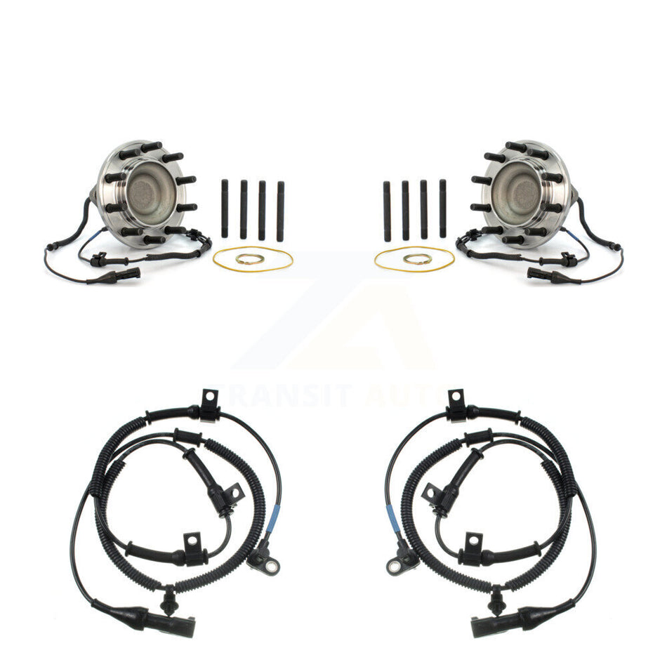 Front Wheel Hub Bearing And Extra ABS Sensor Kit For Ford F-550 Super Duty F-450 4 X 2 K7S-102006
