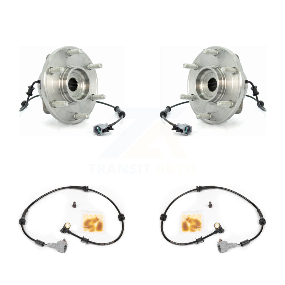 Front Wheel Hub Bearing And Extra ABS Sensor Kit For Nissan TITAN Armada INFINITI QX56 K7S-102009