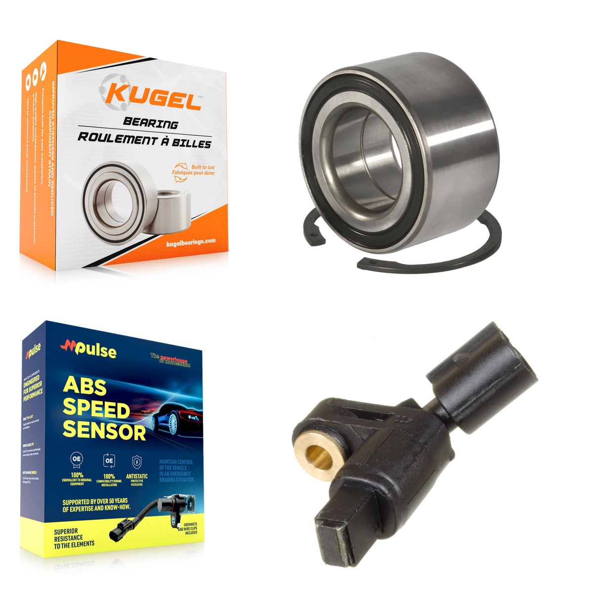 Front Wheel Bearing ABS Sensor Kit For Volkswagen Jetta Golf Beetle City Audi TT Quattro K7S-102100