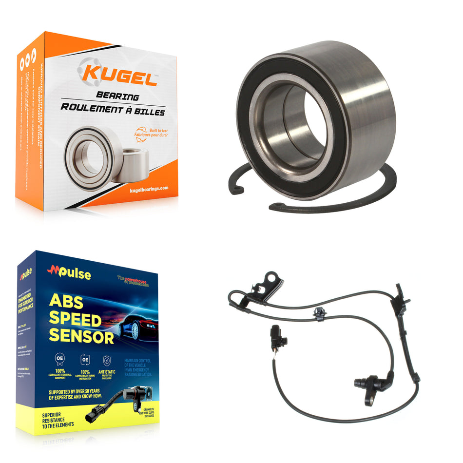 Front Wheel Bearing & ABS Sensor Kit For Toyota Matrix Pontiac Vibe 2.4L with 4-Wheel K7S-102106