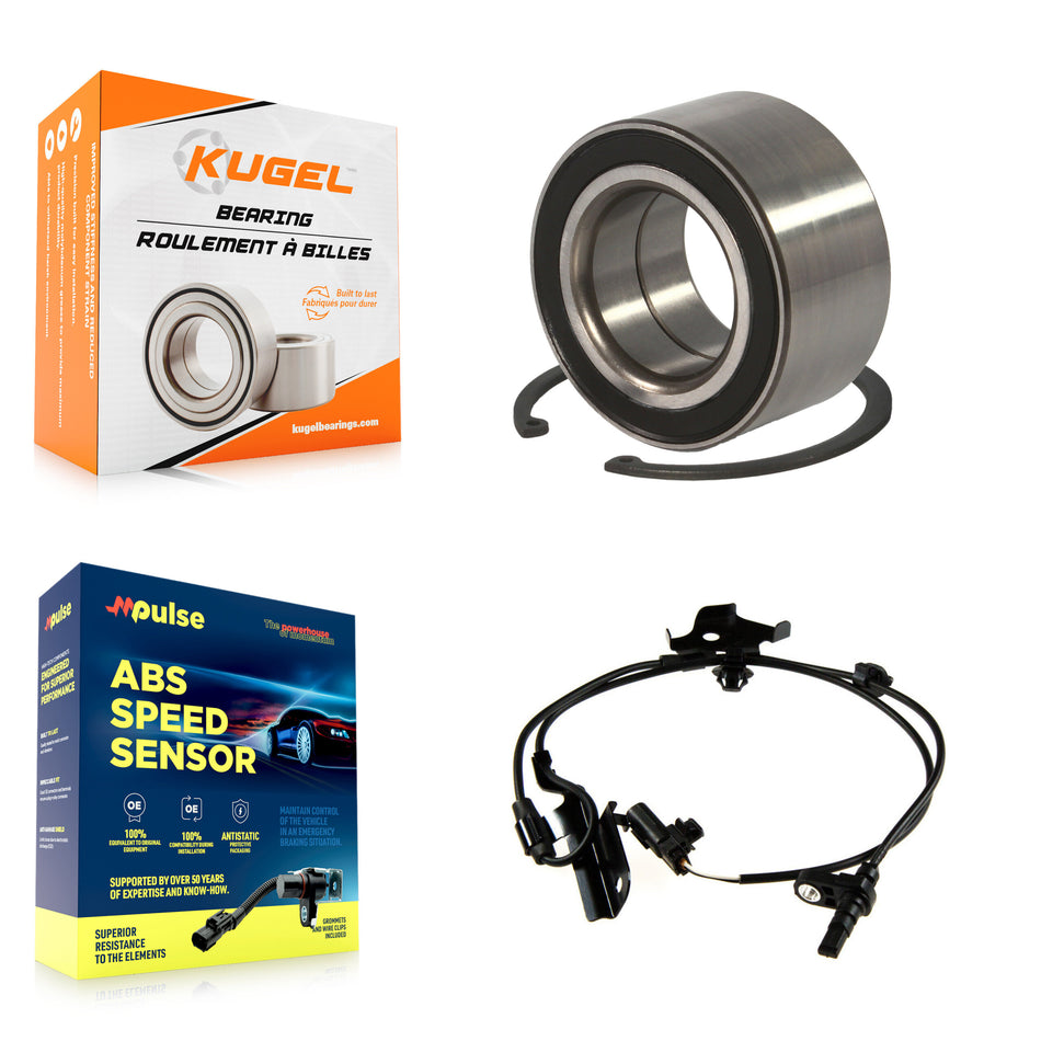 Front Wheel Bearing & Sensor Kit For 2010 Lexus HS250h 2.4L with 4-Wheel ABS Harness K7S-102117