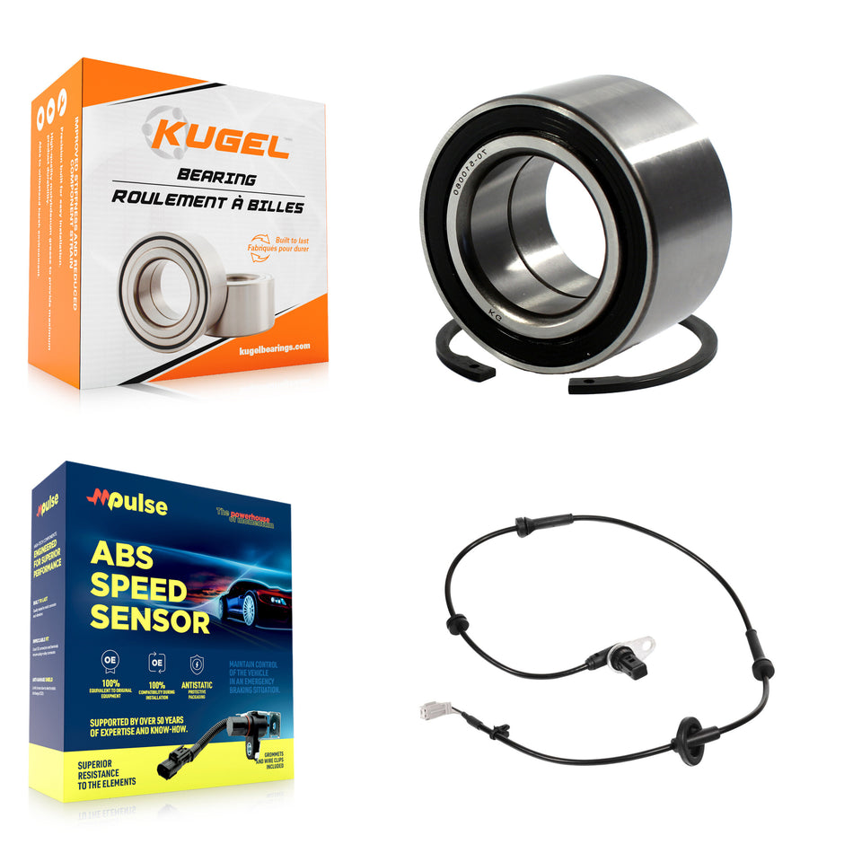 Front Wheel Bearing Sensor Kit For 04-08 Nissan Maxima 3.5L with 4-Wheel ABS Harness K7S-102124