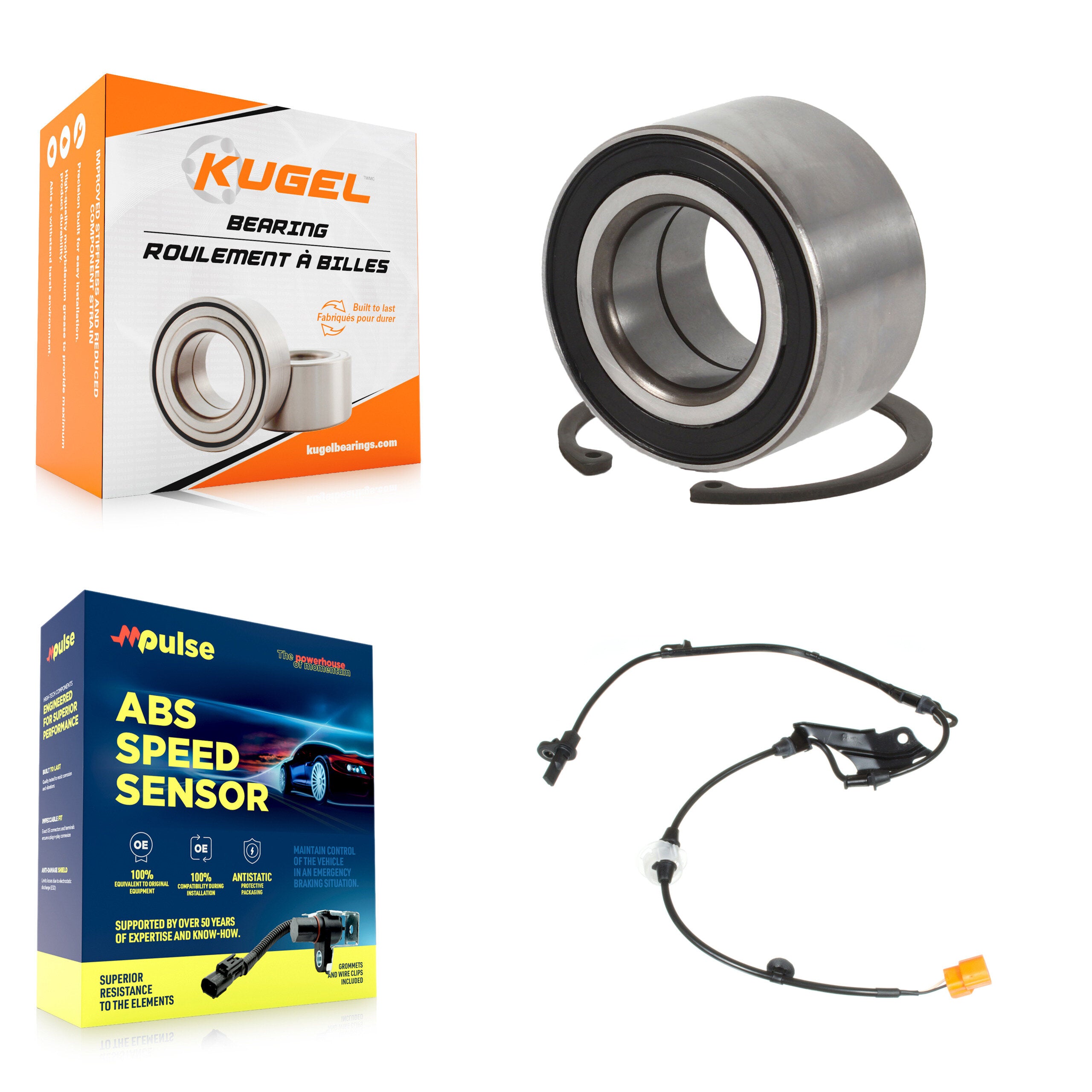 Front Wheel Bearing And ABS Sensor Kit For Acura TL with Harness K7S-102146